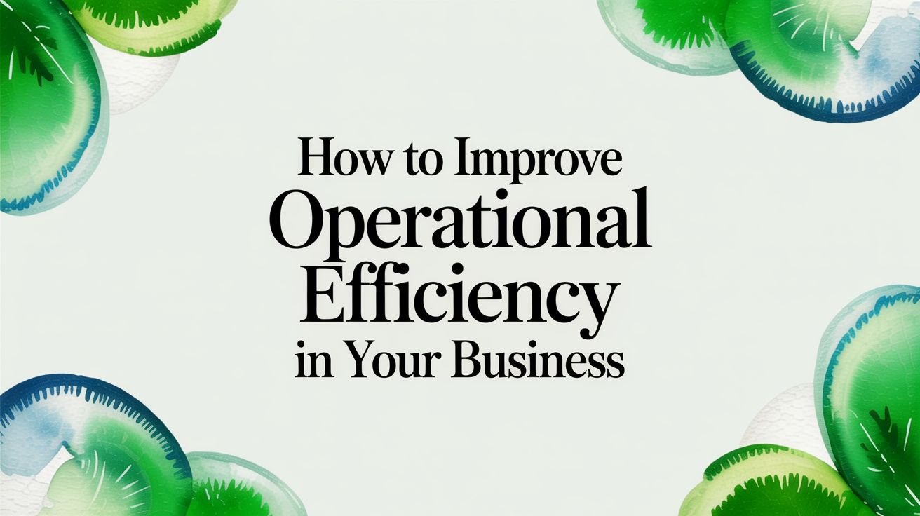 How to Improve Operational Efficiency in Your Business | Nine Archs LLC